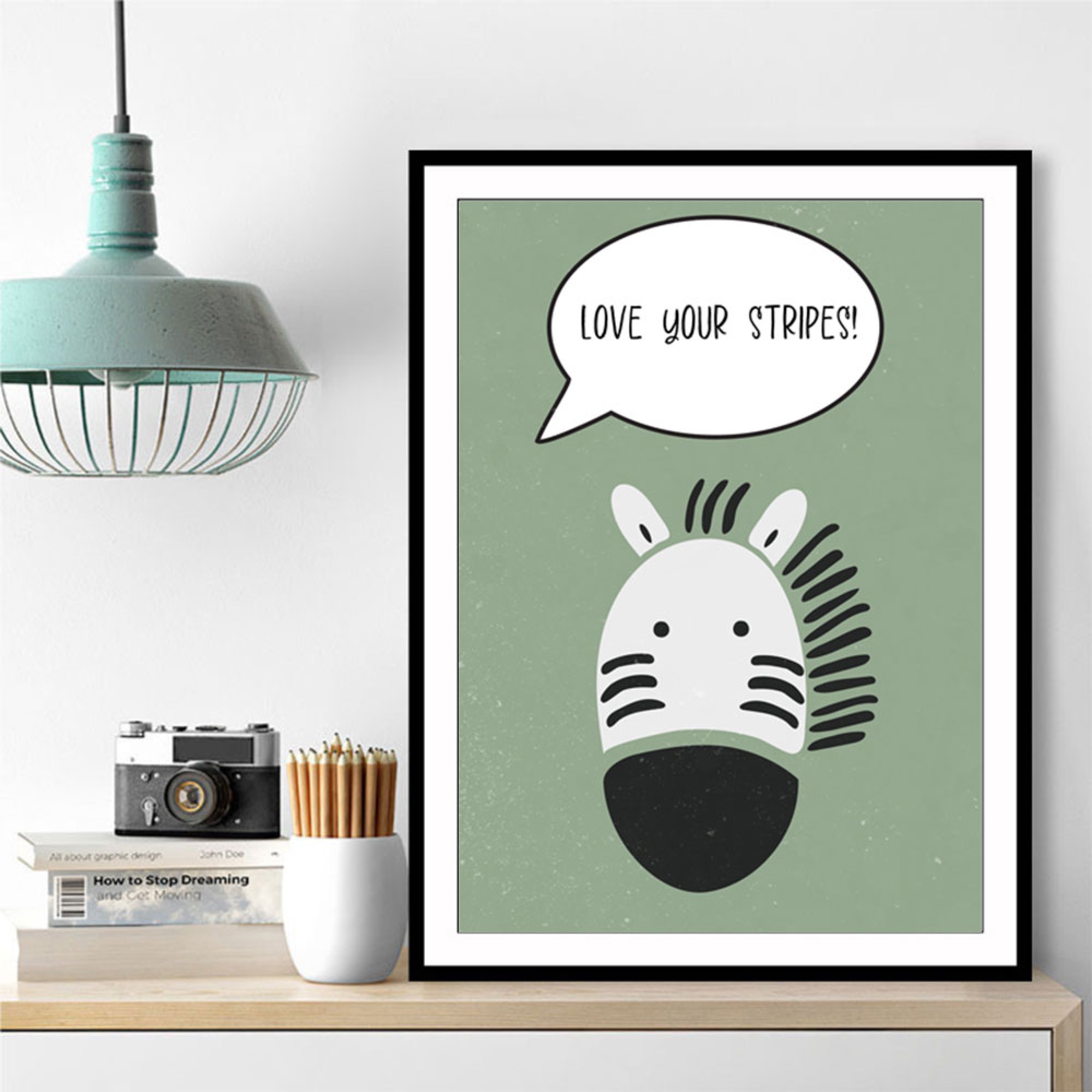 Zebra Nursery Wall Art